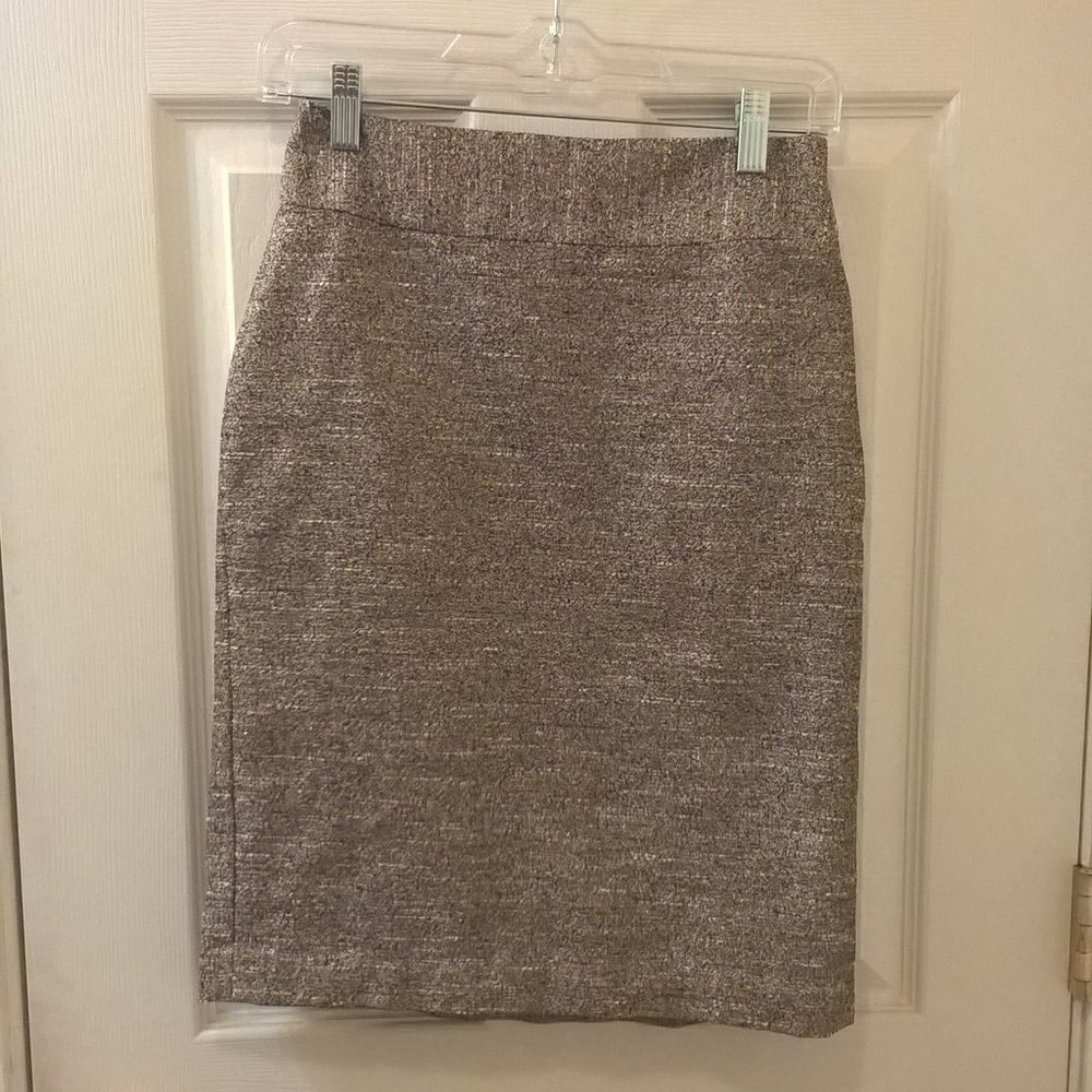 Banana Republic Gold/Black Pencil Skirt Size 0